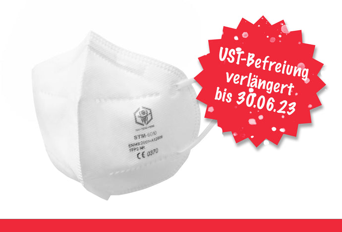 Umsatzsteuer-Befreiung für Atemschutzmasken - verlängert bis 30.6.2023!